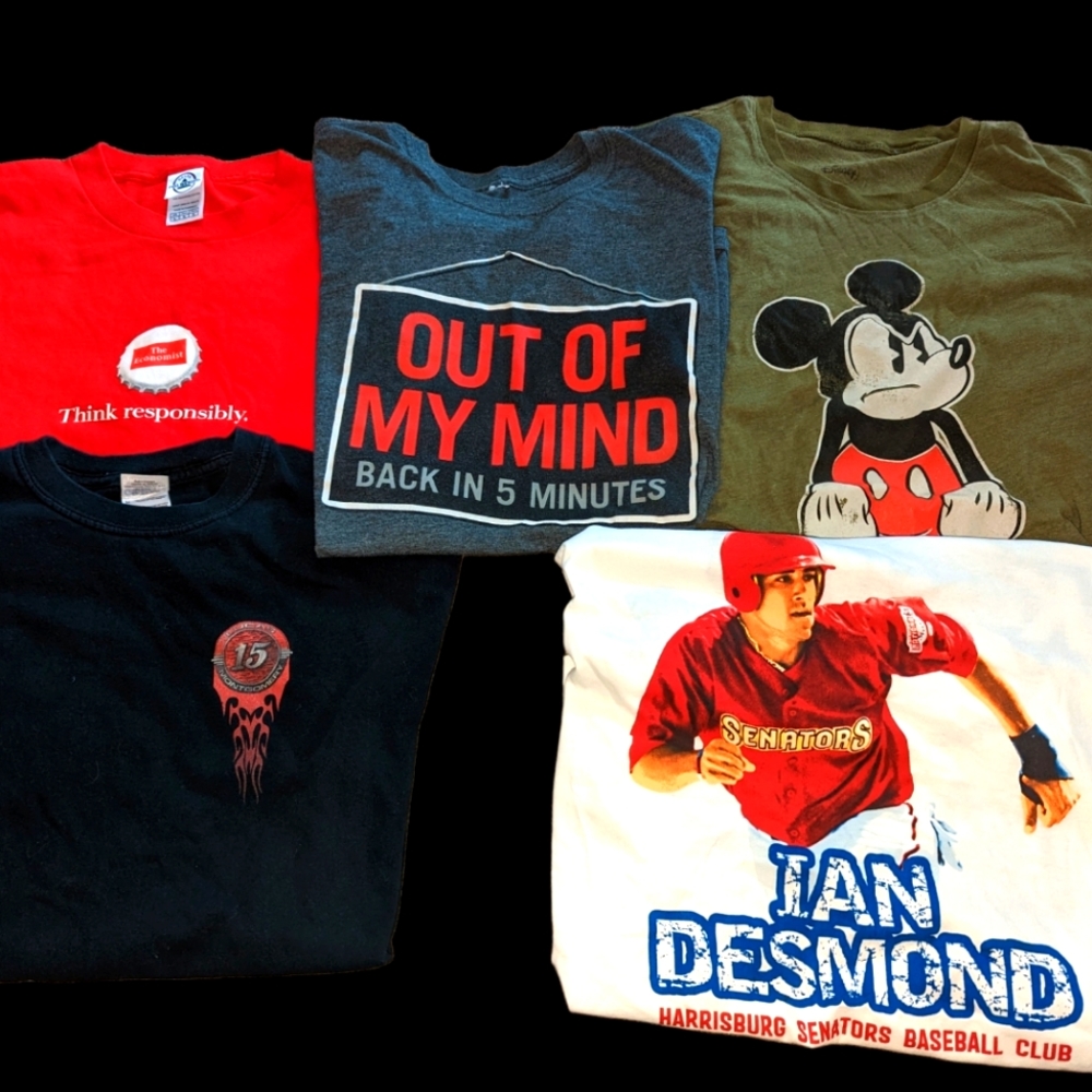 Men's Mixed Graphic T-shirt Bundle
